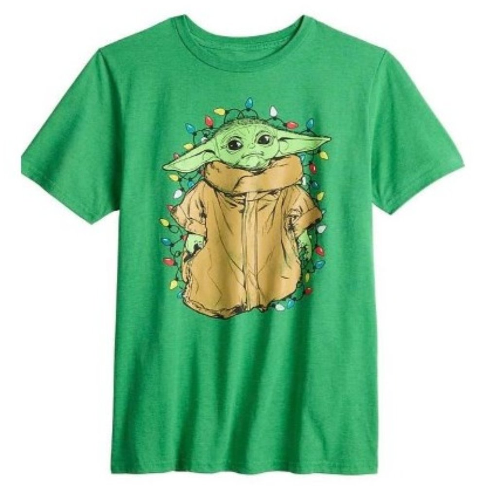 Star Wars Yoda Christmas Tee Mens Adult Womens T Shirt Top XXL